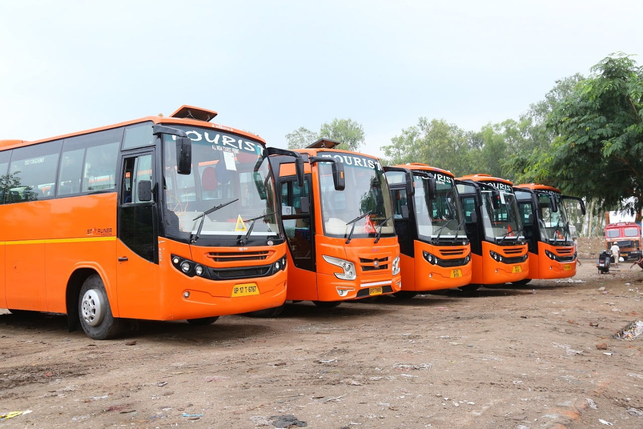 40 Seater, 50 Seater Bus on Rent in Sonipat, Ambala, Manesar, Panipat