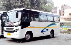 Convenient travel options with a 27-seater mini bus rental in Delhi