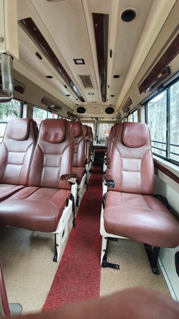 Mini bus rental in Delhi, Mini coach on rent, Mini Bus hire in Delhi
