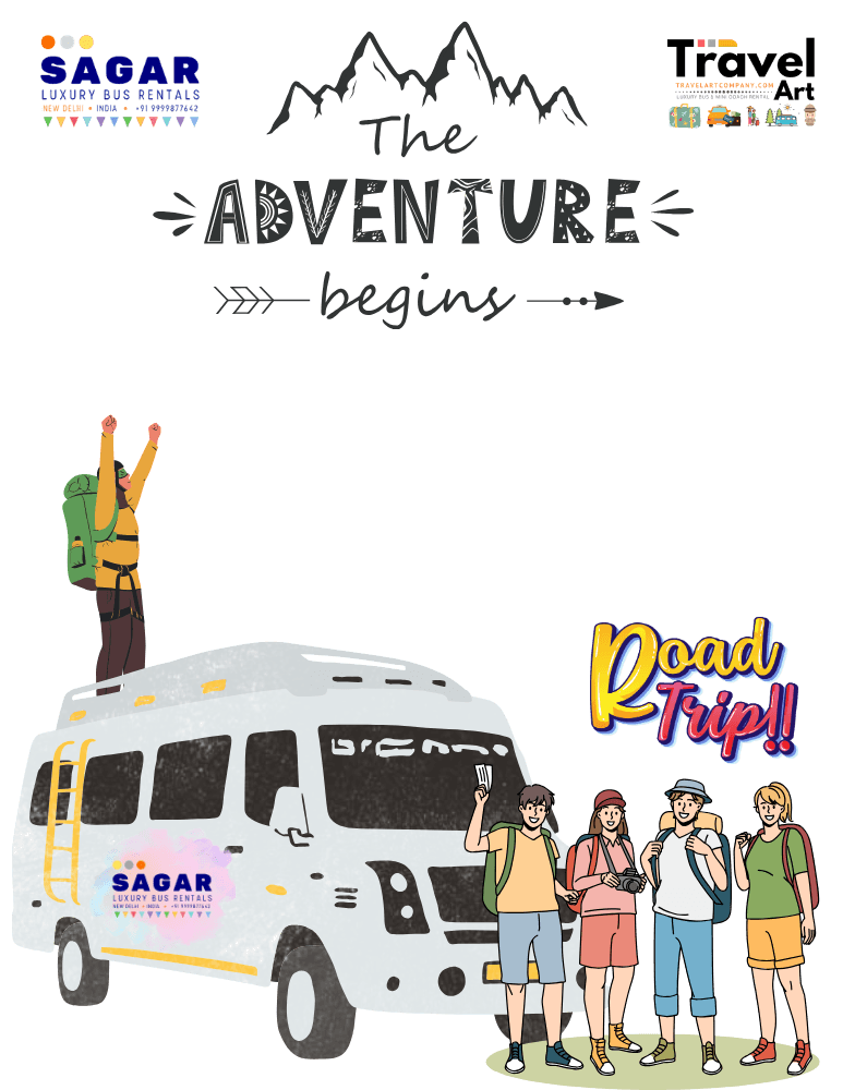 Bus on rent in Delhi, bus on hire